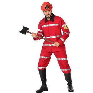 Kostuums voor Volwassenen Brandweerman Rood XL Maat M/L