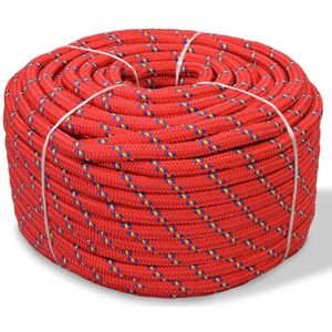 Boot touw 14 mm 250 m polypropyleen rood