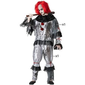 Kostuums voor Volwassenen Grijs Clown Maat XL