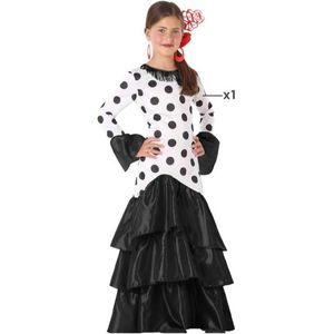 Kostuums voor Kinderen Flamenca Zwart Spanje Maat 5-6 Jaar