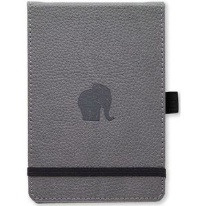 Dingbats* Wildlife A6 Notitieboek - Grey Elephant Raster - A6 / Geruit / Grey Elephant