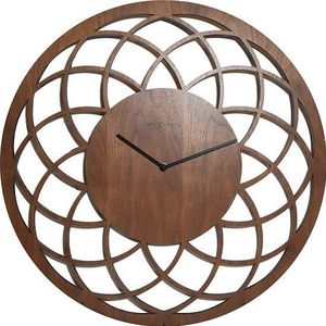 NeXtime Big Dreamcatcher - Klok - Rond - Hout - Ø 60 cm - Bruin