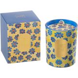 J-Line Geurkaars Bloemen Blauw/Geel Large - 70 Uren