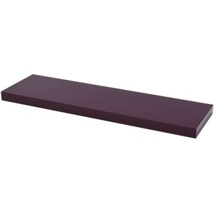 Zwevende wandplank in hoogglans aubergine van Duraline.