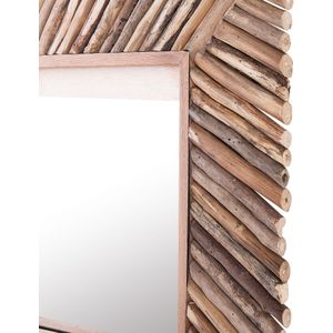 KANAB - Wandspiegel - Lichte houtkleur - Hout