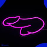 Neon Lamp - Piemel - Incl. Ophanghaakjes - Neon Sign - Neon Verlichting - Neon Led Lamp - Wandlamp