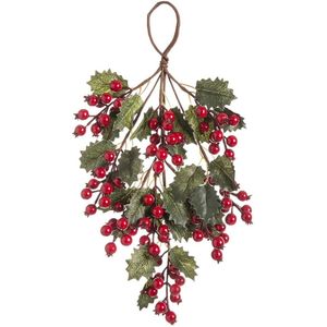 Deurhanger Kerstmis Rood Groen Plastic Kabel Foam 42 cm