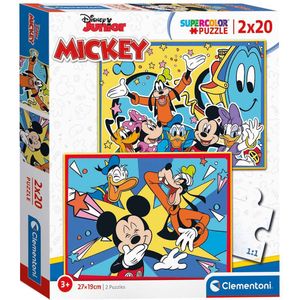 Clementoni Puzzel Mickey Mouse, 2x20st.