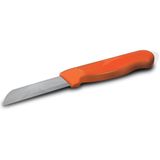 Solingen Schilmesje Robuust Handvat - RVS Glad - 16 cm met "Blade Cover" - Donker Oranje