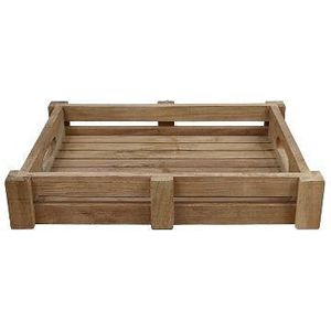 HSM Collection HSM Collection-Rechthoekig Dienblad -30x40x7-Naturel-Teak