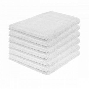 Hotel handdoeken 50x100 cm wit 500g-m2 (per 6 stuks) - online kopen | Lage  prijs | beslist.nl