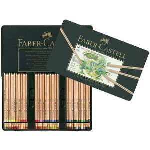 60 PITT pastelpotloden Faber-Castell in metaal etui