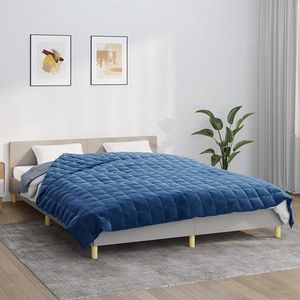 vidaXL-Verzwaringsdeken-200x220-cm-9-kg-stof-blauw