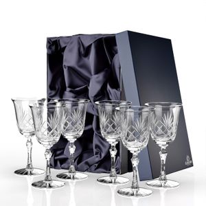 Wijnglazen Skye 6 stuks - Geschenkverpakking - Loodkristal - Glencairn Crystal Scotland