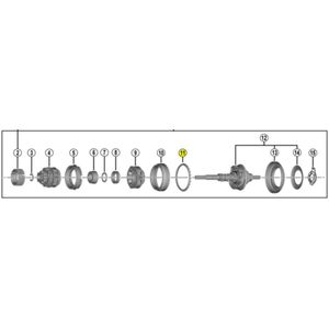 Kogelring H 3/16" x 26 Shimano SG-C3001-7C 7R