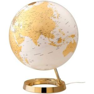 Wereldbol met Licht Atmosphere Ø 30 cm Gouden Plastic