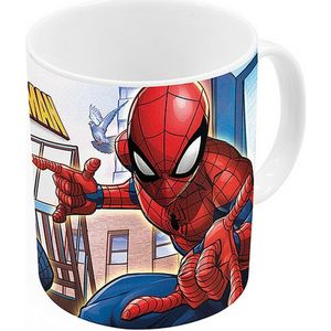 Mok Spiderman Great Power Keramisch Rood Blauw (11.7 x 10 x 8.7 cm) (350 ml)