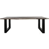 Home67 Eettafel Mats 180 cm - u poot - Boomstamblad