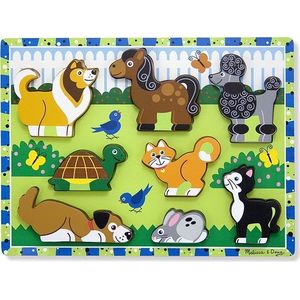 Melissa & Doug Melissa & Doug Houten Puzzel Huisdieren