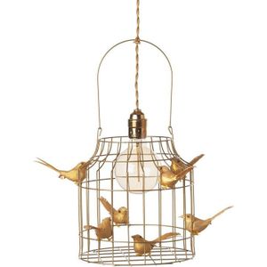 Hanglamp goud kinderkamers-s| hanglamp babykamers-skinderlampens-skinderhanglampens-shanglamp met vogeltjes |