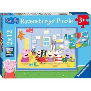 Peppa Pig Puzzel - 2x12 Stukjes (Kinderpuzzel)