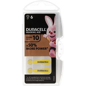 Duracell gehoorapparaat batterij DA 10 AC Zn / air 1,4 volt 105mAh