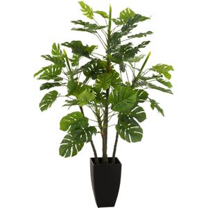 J-Line plant Philodendron In Pot - kunststof - groen - large
