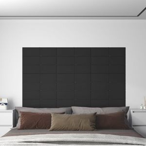 vidaXL-Wandpanelen-12-st-1,08-m²-60x15-cm-stof-zwart