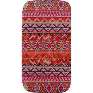 Xccess Book Stand Case Samsung Galaxy S4 I9500/I9505 Aztec Orange