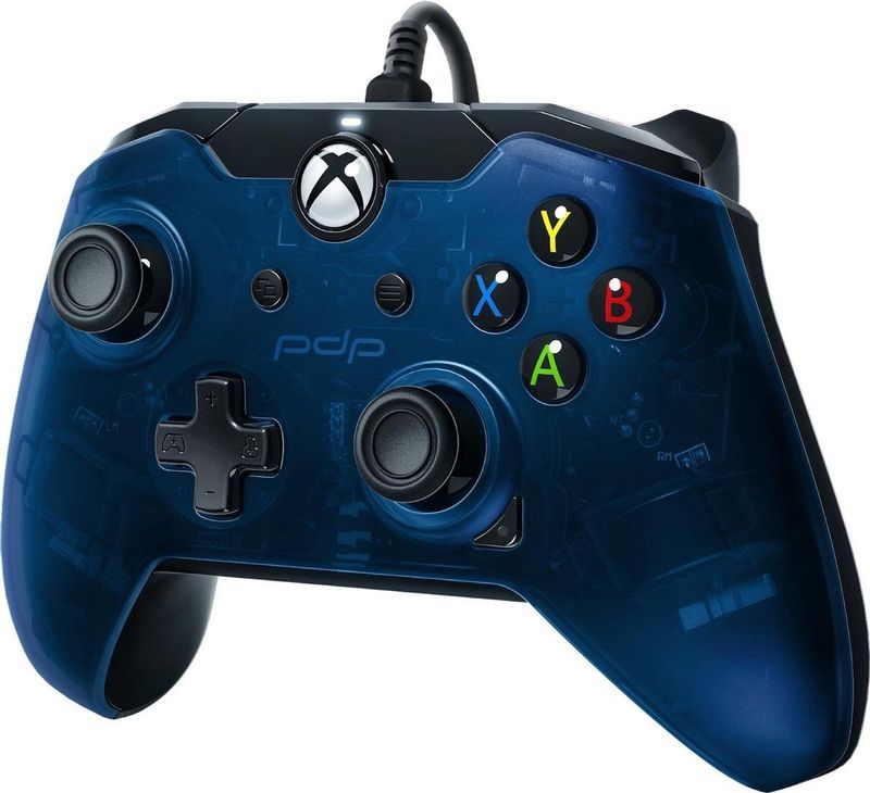 PDP - Wired Controller - Blauw - Xbox Series X/One - Anti-slip grip en audio-ondersteuning