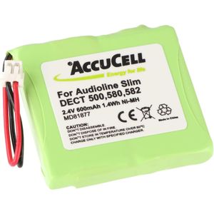 Accu geschikt voor Medion MD874877, Audioline Slim 500