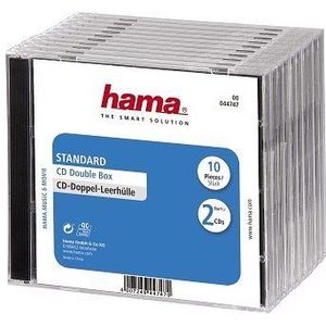 Hama Cd Box Dubbel - 10 stuks / Geseald