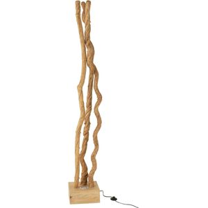 J-Line staanlamp Takken - hout - naturel