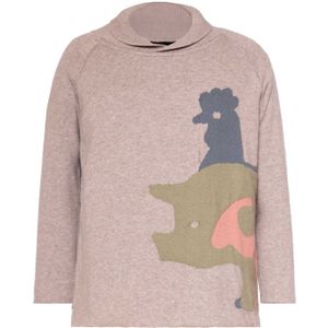 Infantium Victoria - Gebreide Sweater - Kaki - Biologisch Katoen