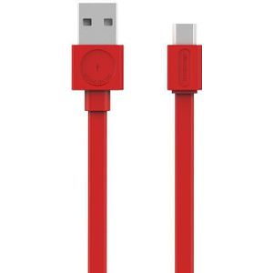 Allocacoc USBCable Flat |microUSB| Red