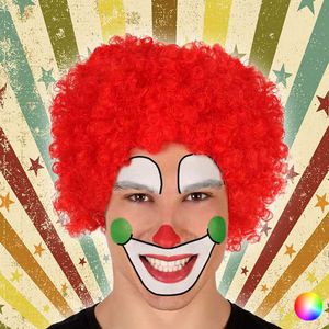 Pruik Clown 117913 Kleur Rood