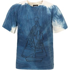Infantium Victoria - Ambachtelijk T-shirt - Indigo - 100% Biologisch Katoen