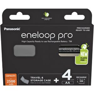 Panasonic Eneloop Pro 4x AA 2500mAh - Blister Van 4 + Doos