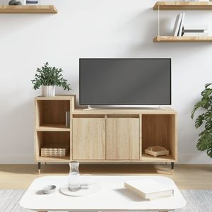 Tv-meubel 100x35x55 cm bewerkt hout sonoma eikenkleurig