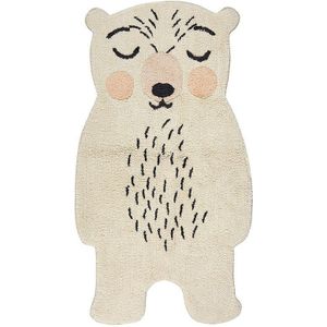 Nattiot - Polar Bear Odino Vloerkleed Voor Kinderkamer - Tapijt 60 x 110 cm
