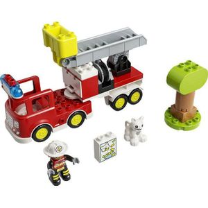 LEGO DUPLO Town Brandweerauto, Educatief Peuter Speelgoed met Dierenfiguur - 10969