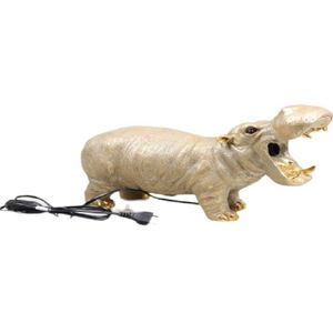 Furnilux- tafellamp nijlpaard goud -37.5 x 15 x 25 cm