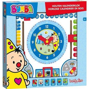 Bumba Houten Speelgoed Kalenderklok Leerklok Oefenklok - Peuter Kleuter Speelgoed - Bambolino Toys