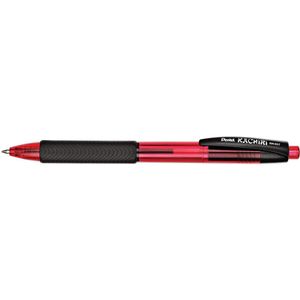 Pentel Kachiri balpen van 0,7 mm rood 12 stuks