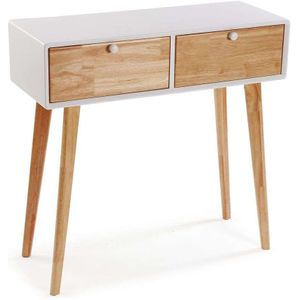 Console Versa Lebon - Bruin - Rotan - Paulownia Hout