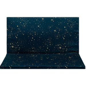Nobodinoz Speelkleed - 100 x 100 cm - Foam - Goud Stella/Nachtblauw