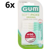 GUM Soft-Picks Regular - 6 x 50 stuks - Voordeelverpakking