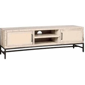 Tower living Carini TV stand white 2 drs. 160x40x50