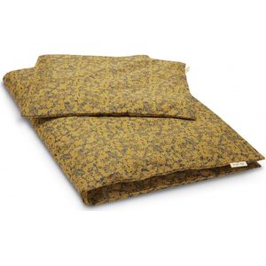 Konges Slojd Dekbedovertrek - Winter Leaves Mustard - 140x100cm + 40 x 45cm