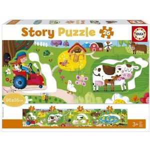 Baby Boerderij Puzzel Story Educa (26 pcs) - Educatieve puzzel voor kinderen van 3 tot 4 jaar